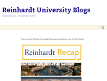 Tablet Screenshot of blogs.reinhardt.edu